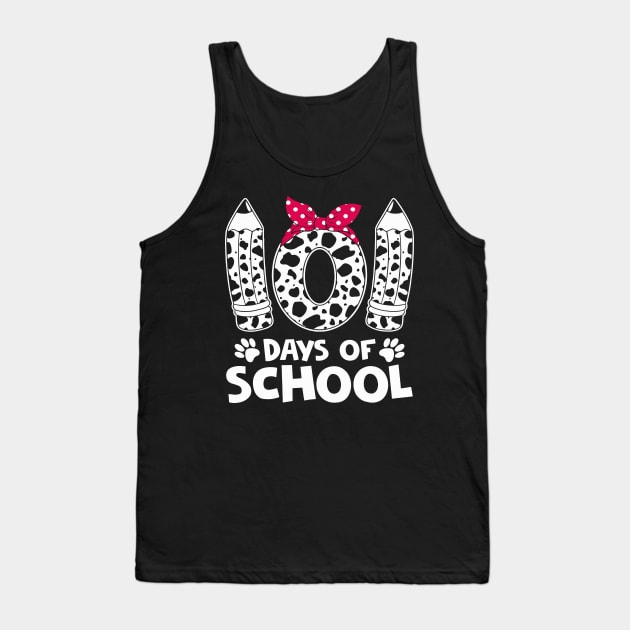 Happy 101 Days Of School Funny Student Teacher Kids Tank Top by LEGO